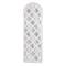 American Art D&#xE9;cor&#x2122; 36&#x22; Distressed Reflective Arched White Lattice Wall Medallion